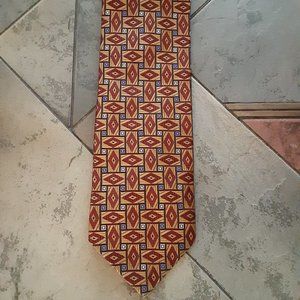 Jos A Bank tie, geometric pattern